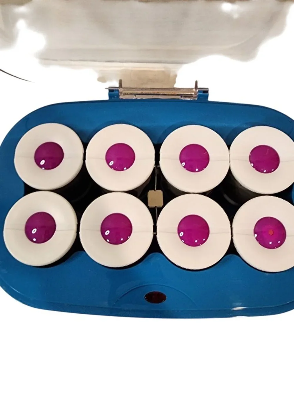 IninitiPRO CONAIR Instant Heat Tourmaline Ceramic Flocked Hot Rollers, 2-inch Bl